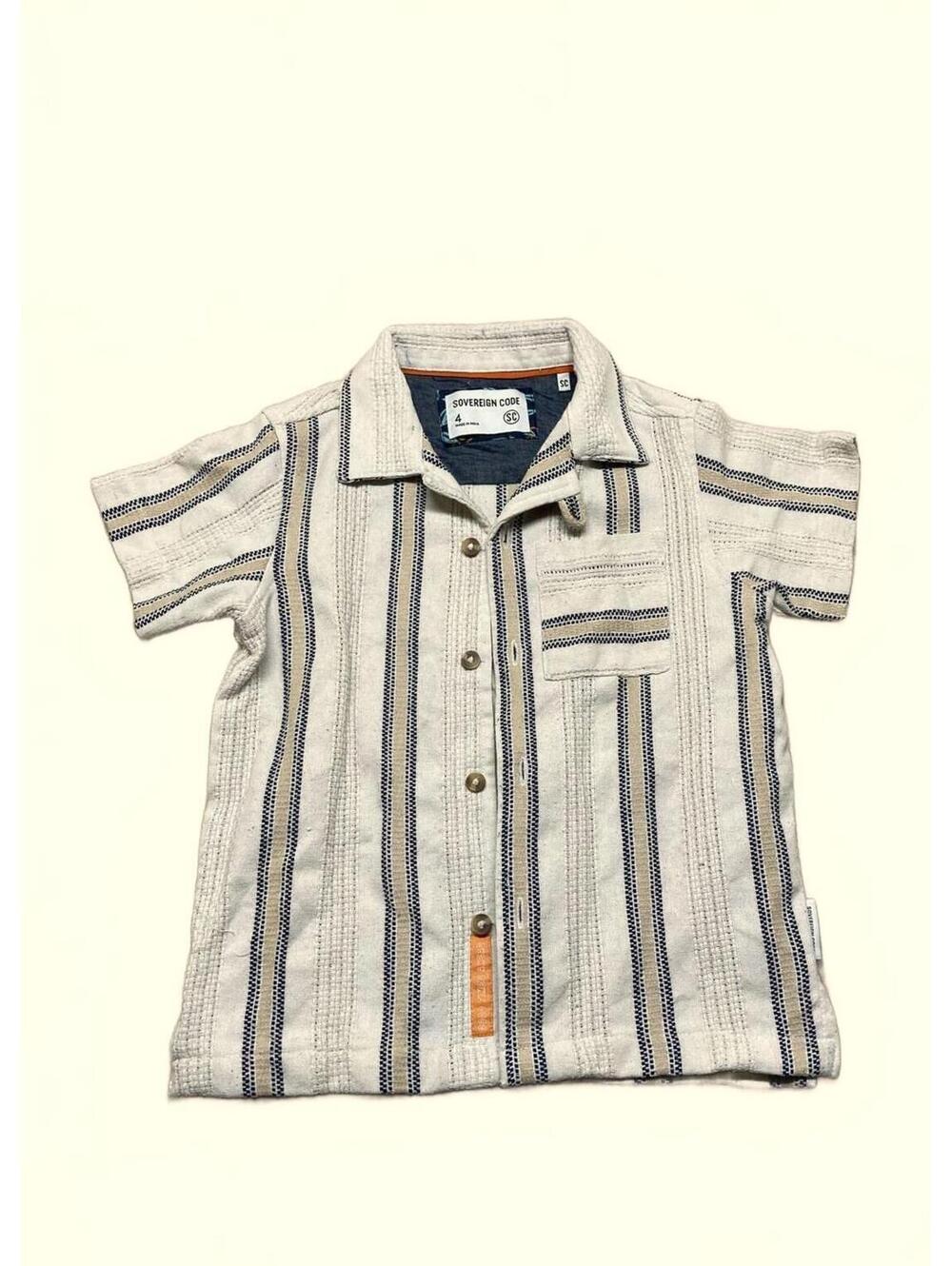 Sovereign Code Boys' Short Sleeve Button-Up Shirt Size 4T